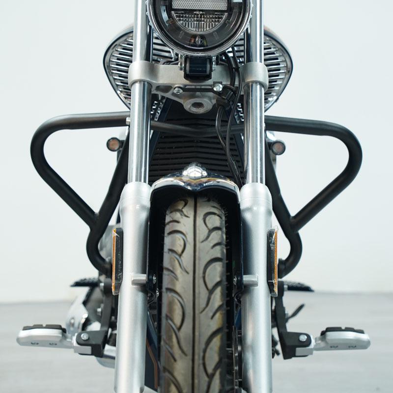 Zongshen Yomi YOMI ZS125-5A Modified Bumper Guard Bar with Folding Backrest, Rear Rack, and Side Bag/Box