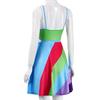 Movie 13 Going On 30 Suddenly 30 Jenna Rink Green Halter Dress Cosplay Costume Vintage 2000s Movie Outfit, Halloween Party Convention