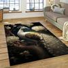 Cute Dream Bird Parrot Peacock Carpet Living Room Bathroom Decor Rug Mechanical Washable Mat Non-slip Floor Mat Entrance Doormat