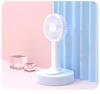 Portable Silent Desktop Fan: Handheld, Rechargeable, 3-Speed, Customizable, Powerful Wind for Dormitories
