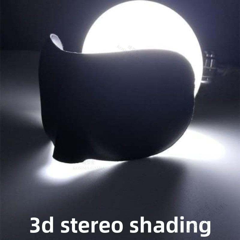 Comfortable 3D Design Sleep Mask 100 Percent Light Blocking Soft Thickened Eye Cover for Sleeping Travel Relaxation Eye Mask