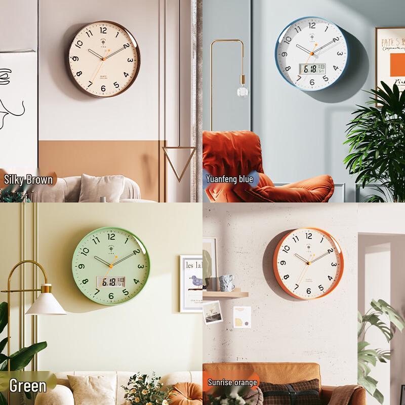 Polaris 16palcové křemenné nástěnné hodiny s kalendářem