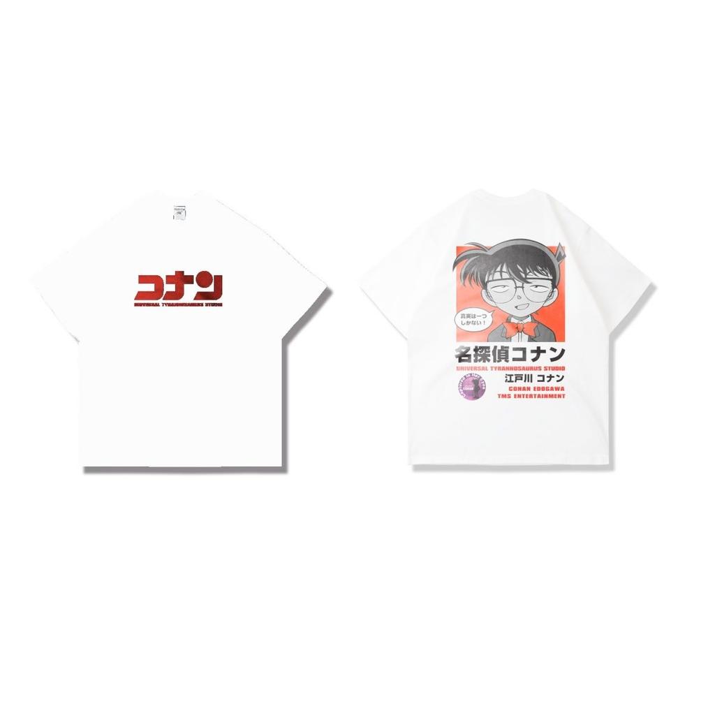 New Detective Conan 2026 Summer Unisexs Large Size TShirt Street Anime Printed Casual Wear Loose Fit Harajuku Short Sleeve Top