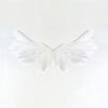 White Angel Wing Electric Opening Device Pearl Cotton Wings Electric Openable Wings  Valentine Day