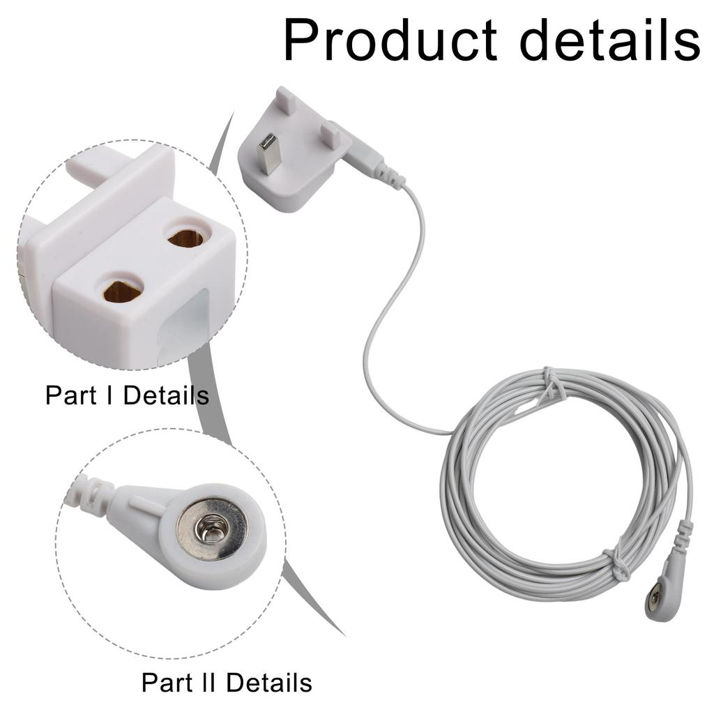 15 Feet Cable UK Socket Connection Convenient Installation Dual Usage Flexible Setup Options Connect Multiple Grounding Products