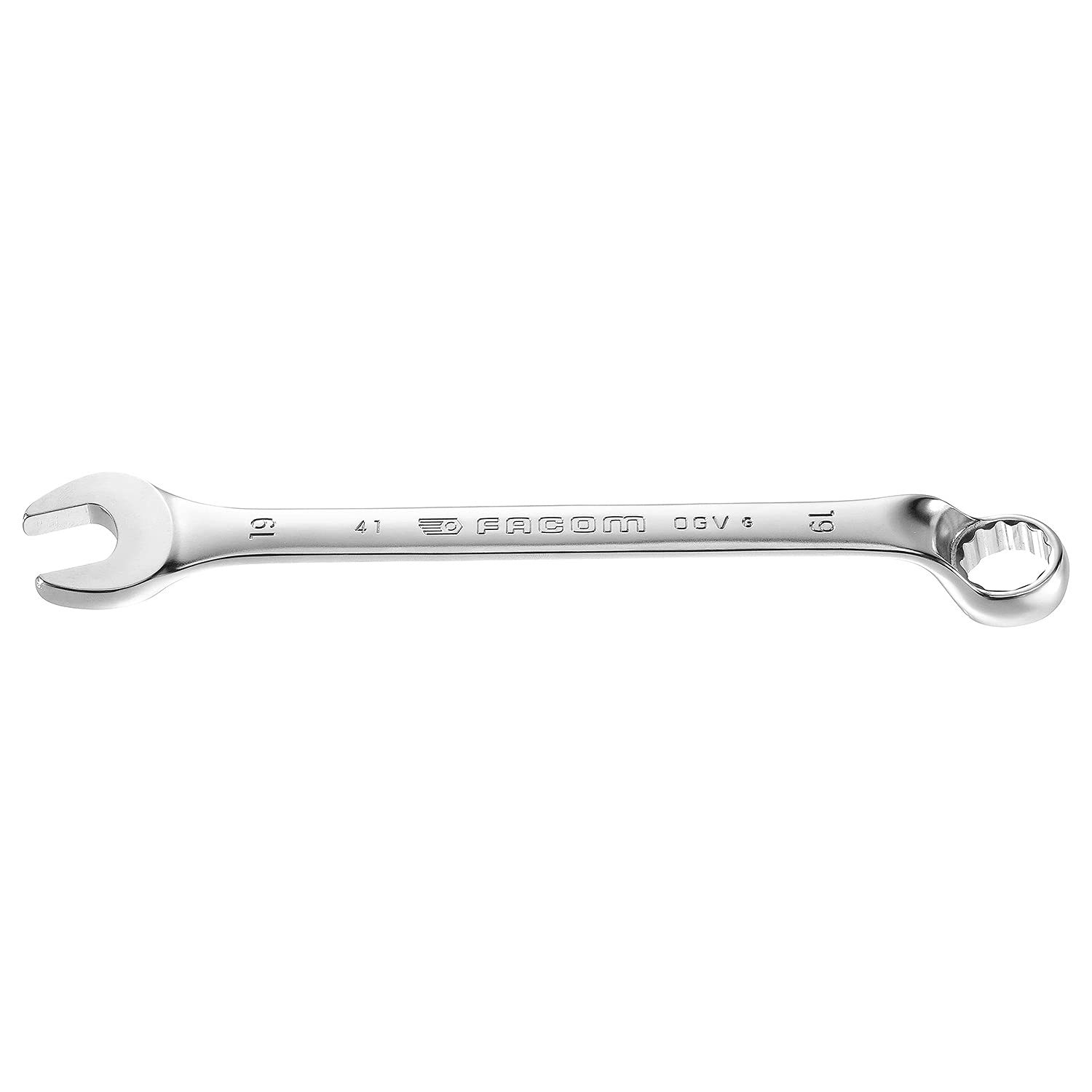 

FACOM Offset Combination Offset Wrench, 10mm, 70° Angle, 41.10mm