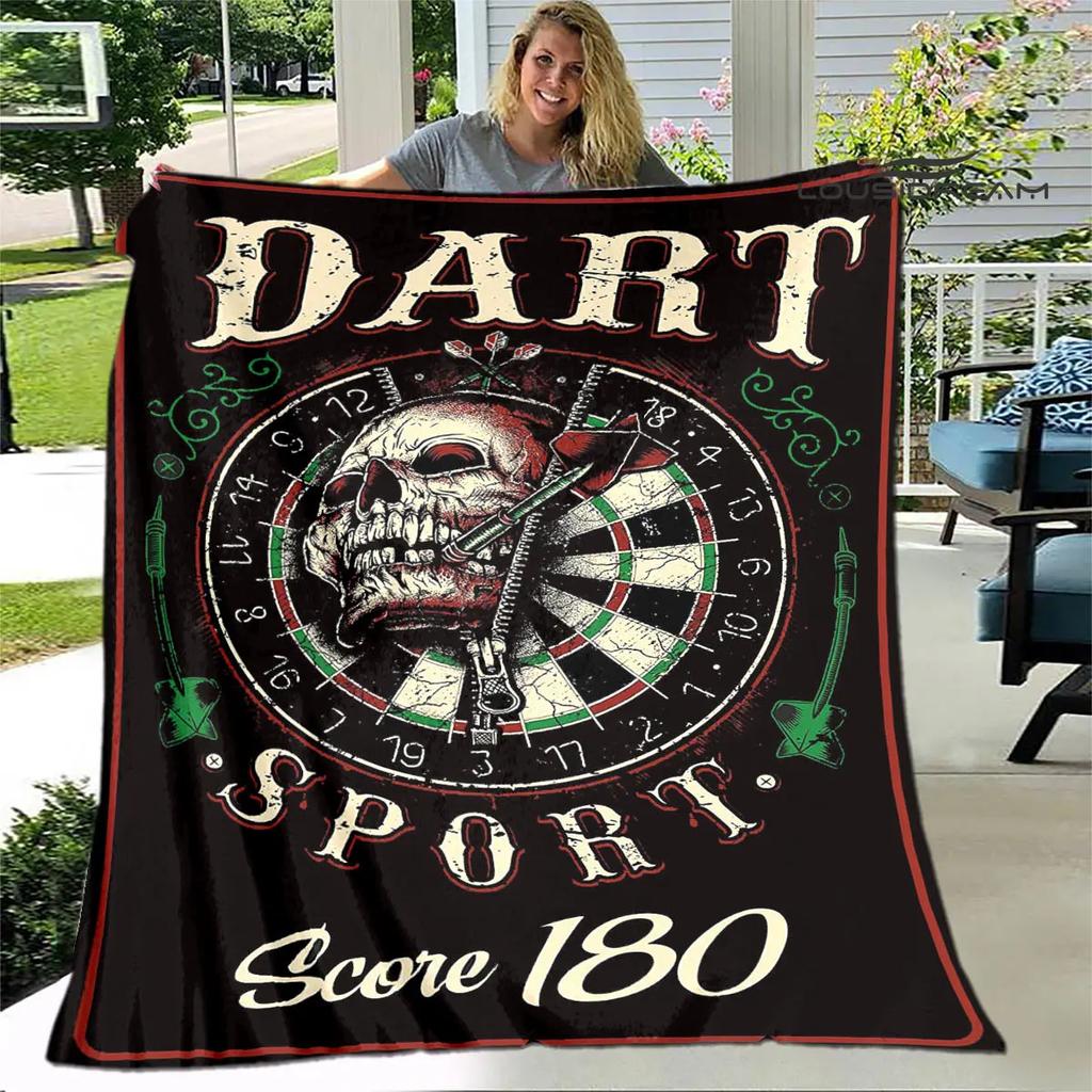 Sports dart target printing blanket warming Warm Pretty Flannel Soft Comfortable Home Travel Blanket