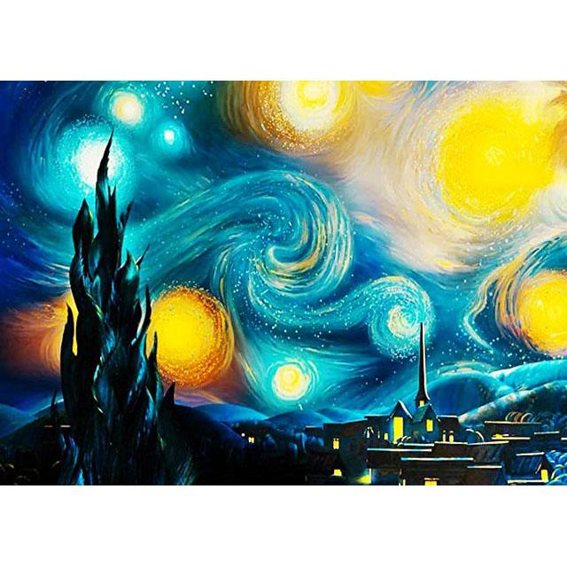 

Полная круглая алмазная картина Вселенная Звездное небо Алмазная вышивка Пейзаж Мозаика Стразы Набор Подарок DIY Домашний Декор Round 20x30cm