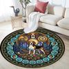 Bulldog Heritage Symbols Round Area Rug Under Office Chairs Bedroom Living Room Home Decor