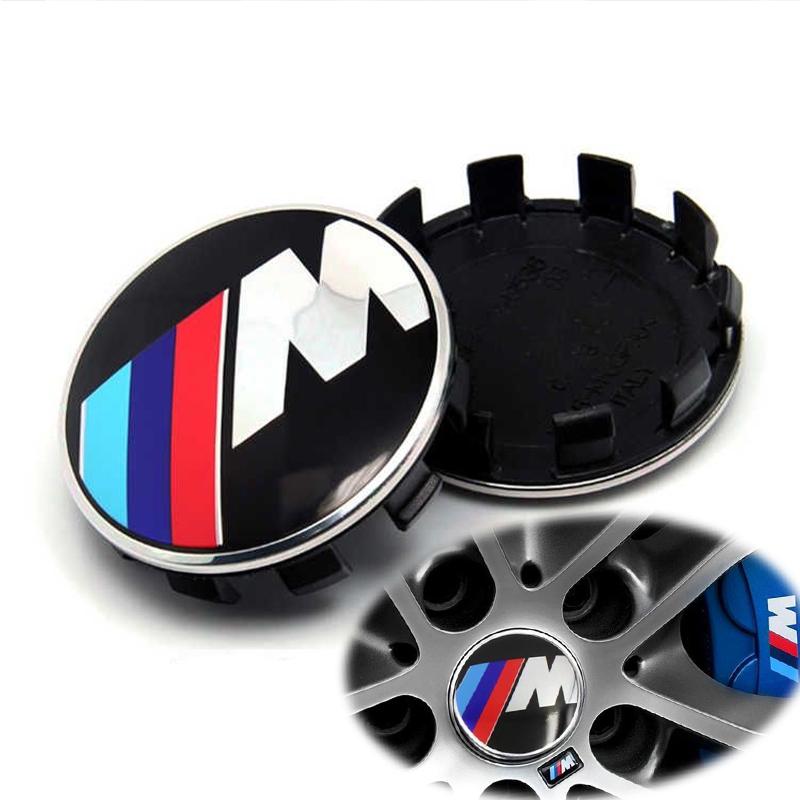 For BMW M E46 E90 E60 4Pcs 56mm-68mm Car Wheel Center Caps For BMW Alpina M E46 E39 E53 E65 E66 G26 F30 F31 F34 G30 G70 G08 F10 F48 F49 E70 X1 3 X5 M3