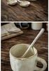 Huajianji Retro Ceramic Mug with Japanese Soup Spoon
