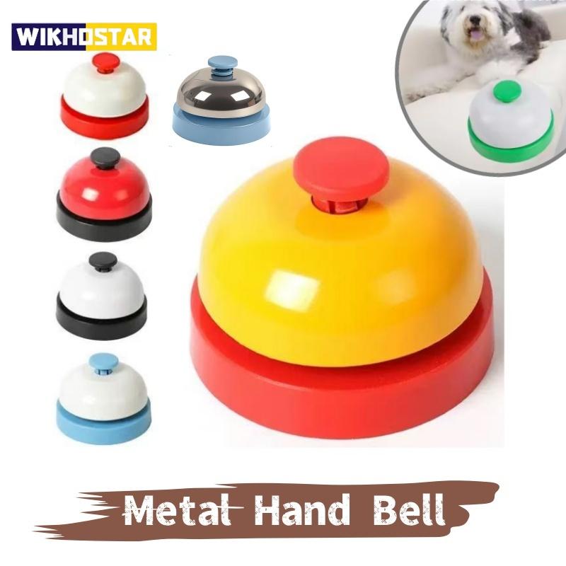 New Metal Hand Bell Delicate Durable Hand Clapping Bell Hand Pressing Service Bell Table Game Toy Accessories