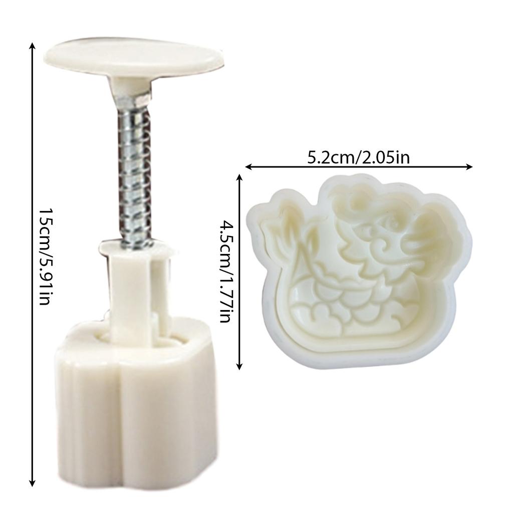 Hand Pressed Mooncakes Mold Dragon Boats Green Bean Cake Mould Dessert Molds Ice Skin Pastries Moulds for Baking Lover