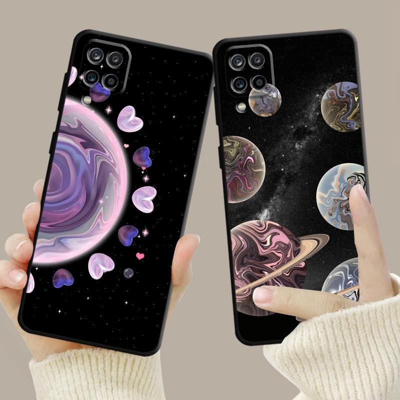 Phone Shell For Samsung Galaxy A70 A70s A50 A30s A04s A20s A20e A02 A02s A03 A42 M52 M31 M04 Case Galaxy Celestial Body Love