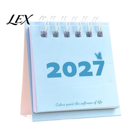 Functional Workstation Memo Pad Mini Desk Calendar 2027, Jan. 2027 to Dec. Standing Flip Small Desktop Time Management Tool Calendar, 12 Monthly