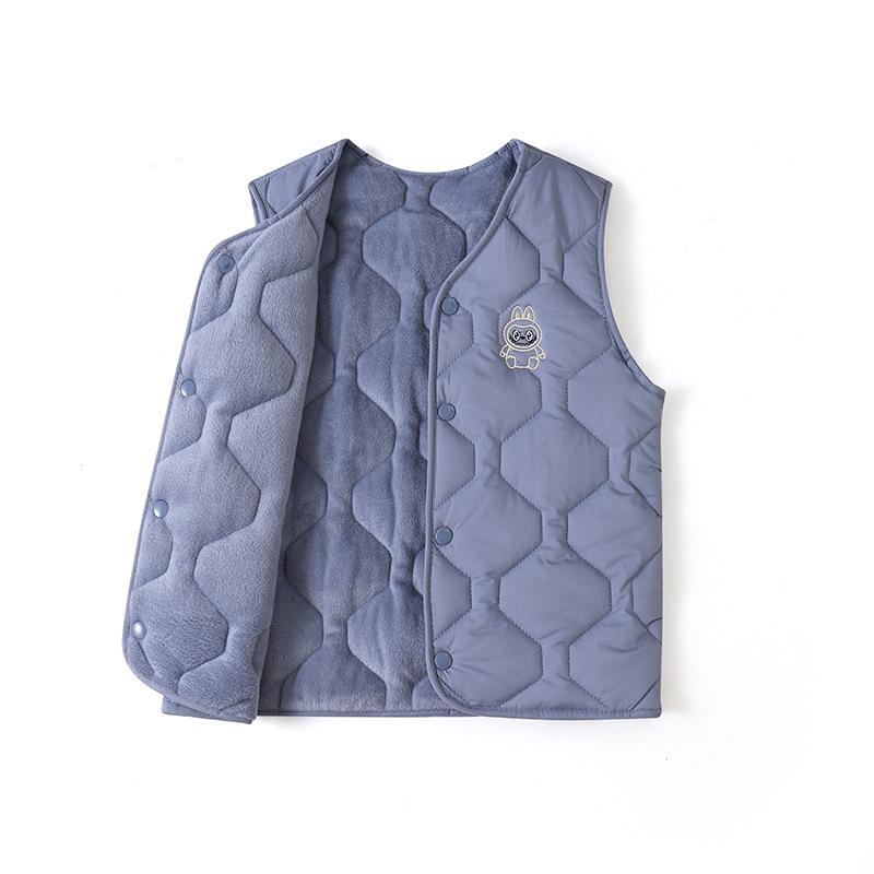 Children's Trendy Cotton Down Vest - Autumn & Winter Sleeveless Jacket for Boys & Girls