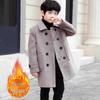Вовняний бавовняний утеплений підлітковий пальто - Колекція Весна/Осінь 2025 для дітей середнього/великого віку
