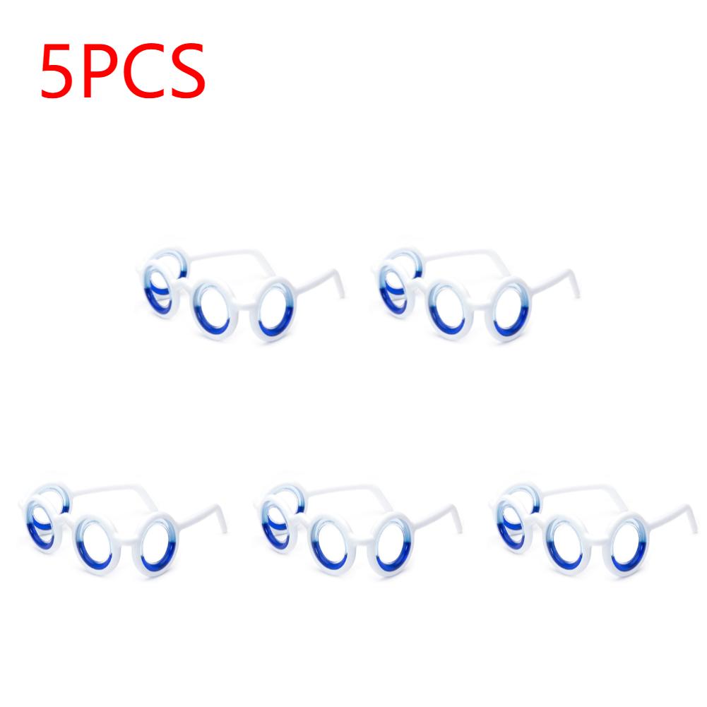 5-1PCS Anti-Nausea Eyewear Without Lens Multipurpose Motion Sickness Glasses Detachable Foldable for Old Adults Children