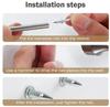 Double Head Skirting Boards Nails With Sleeve Heavy Duty Metal Thread Screw Fasteners For Wood Cement Rust-Proof Nails Fixator