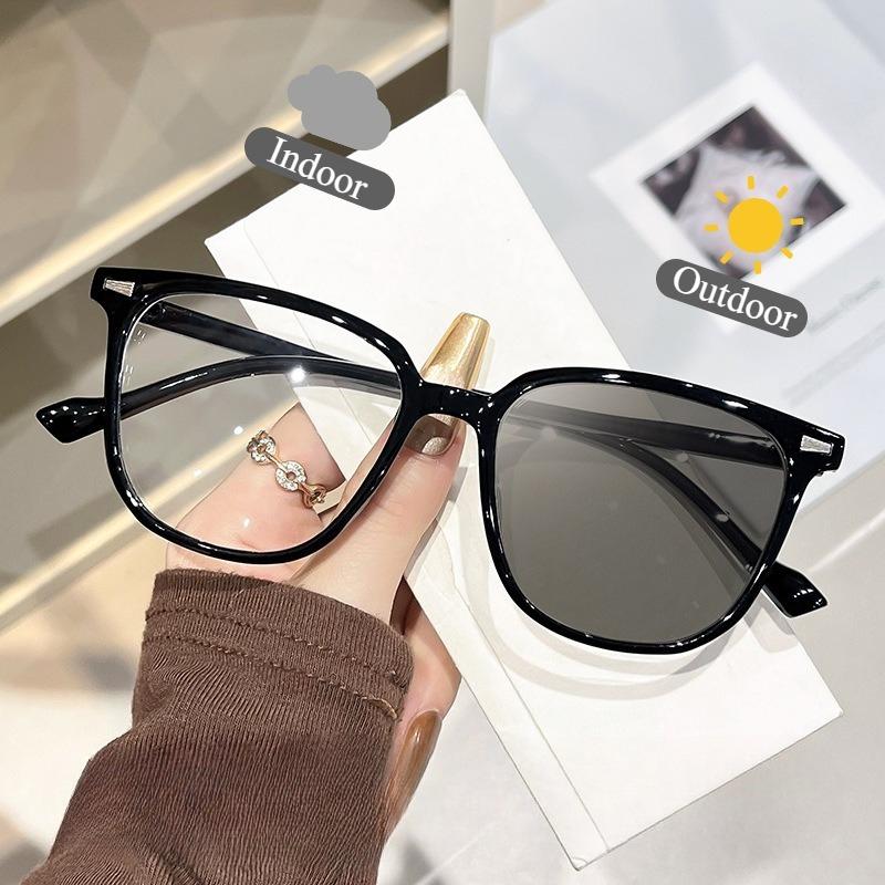 

Women Photochromic Reading Glasses Anti Blue Light/UV400/Transtions Lenses/ Men Prescription Plus Diopter Eyewear +125 +175 +2.5 0 чорний