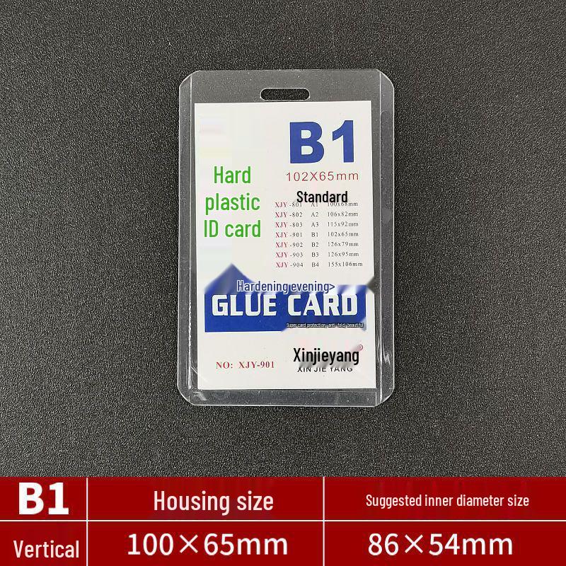 Work Permit Badge Holder with Lanyard for ID, Code Tags, and Passes 20 pcs (without inner card)