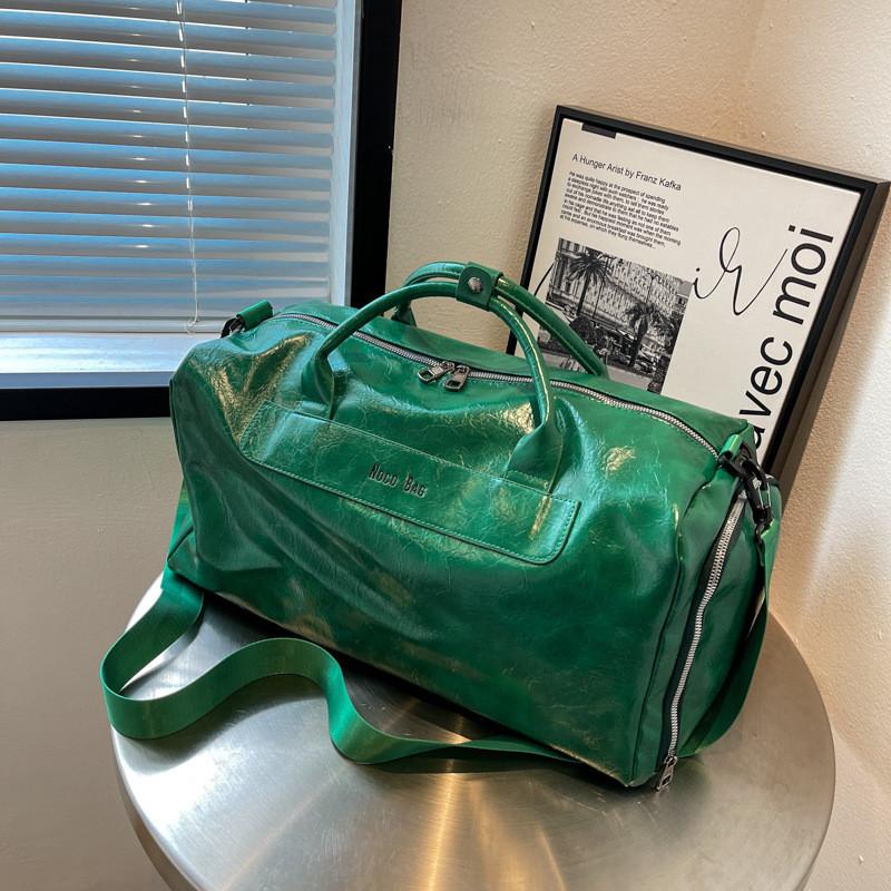 Stylish Pu Leather Waterproof Travel Bag For Men And Women With 36-55l Capacity