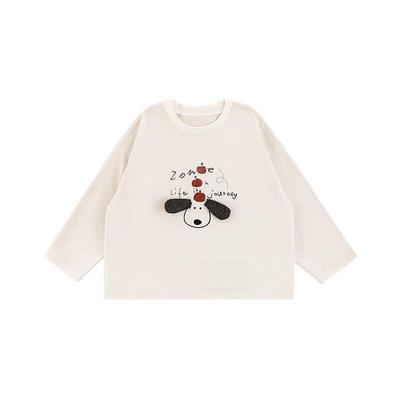 Youyou Boys' Cartoon Puppy Long Sleeve T-Shirt