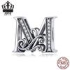 Avle 925 Sterling Silver English Letter Beaded Bracelet Beads