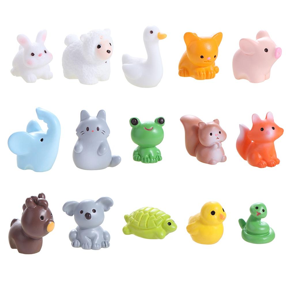 Realistic Animals Micro Landscape Ornaments Animals Figurines  Office Desk Accessories