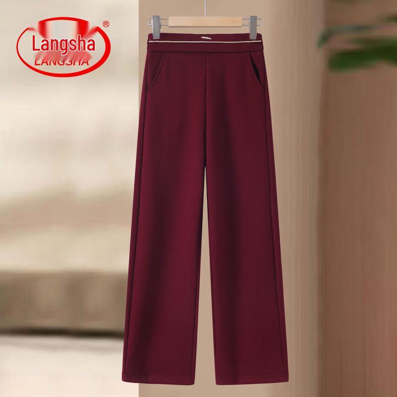 

LangSha Women s Straight-Leg Casual Pants 2XL