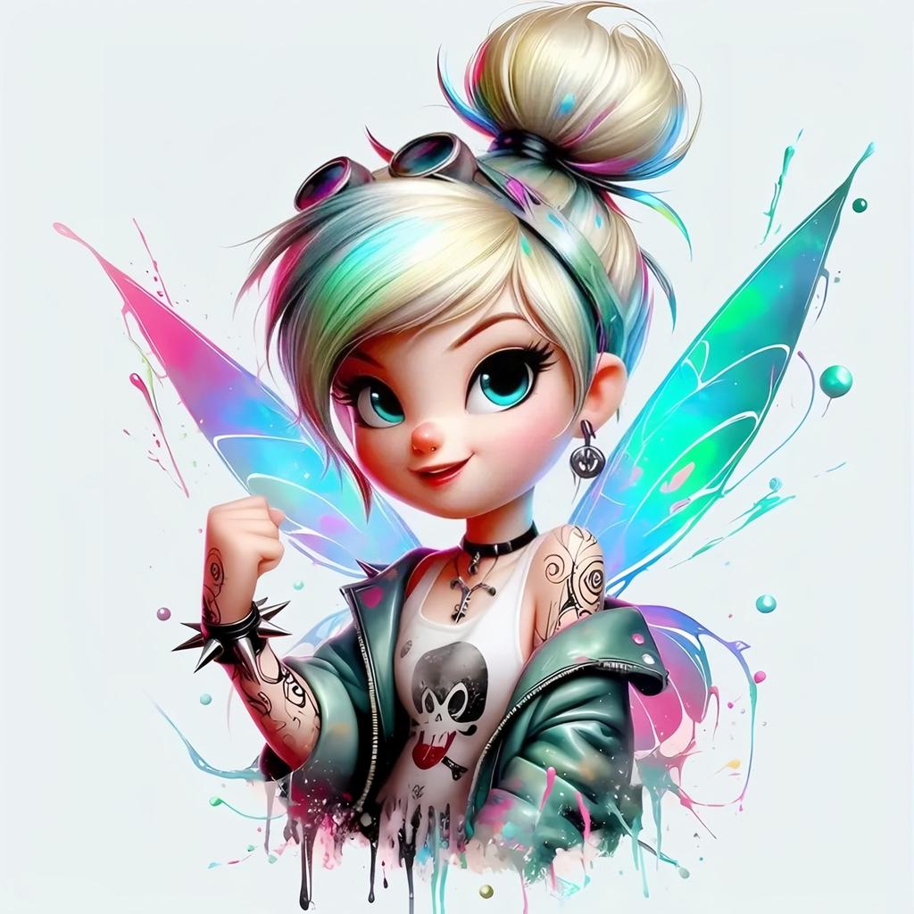 Diamond Embroidery Tinker Bell Stitch Maleficent Painting Picture The Nightmare Before Christmas Mosaic Wall Decor