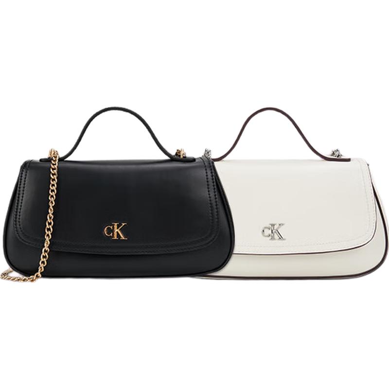 Calvin Klein Women s Chain Shoulder Saddle Bag One Size