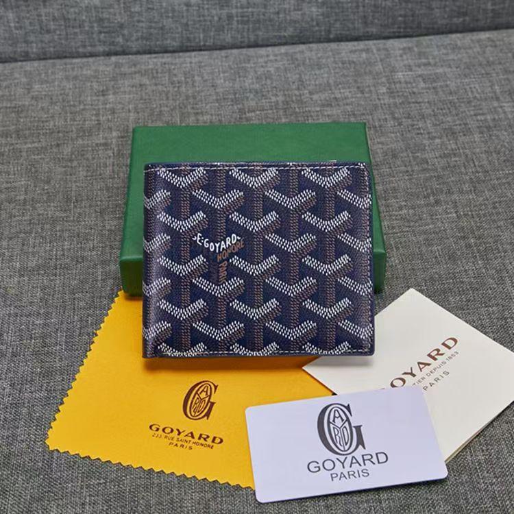Goya Dogtooth Unisex Leather Wallet & Matching Bag Set - New Style, Convertible Carry-On with Unique Print