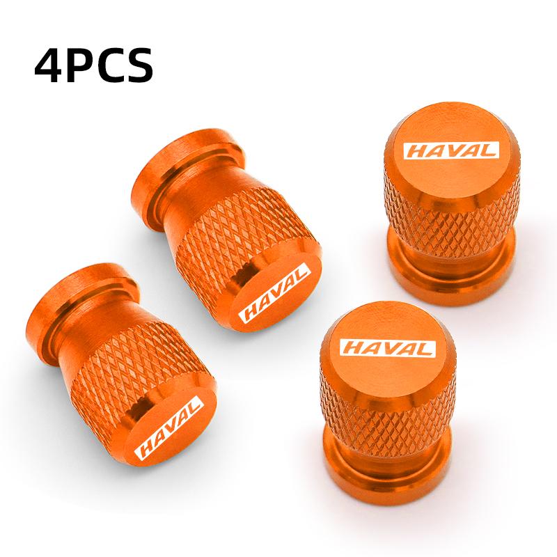4pcs Custom LOGO Aluminum Car Wheel Tire Valve Cap Covers For Haval H6 GT H6S H7 H4 H9 F7 F7X H2S 2023 Car Styling Accessories