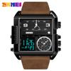 SKMEI F920 New Style China Male Digital Watch Perfect PU Leather Strap 3 Time Zone Waterproof Giant  Sports Watch Kit