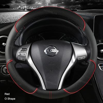 Car Steering-wheels Cover 37 38cm 15" for Nissan Juke Kicks Rogue Sport Qashqai X-Trail Murano Xterra Pathfinder Armada
