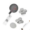 10 Pieces Retractable ID Holder Keyring DIY Buckle Portable Nurse Reel for Worker Teacher