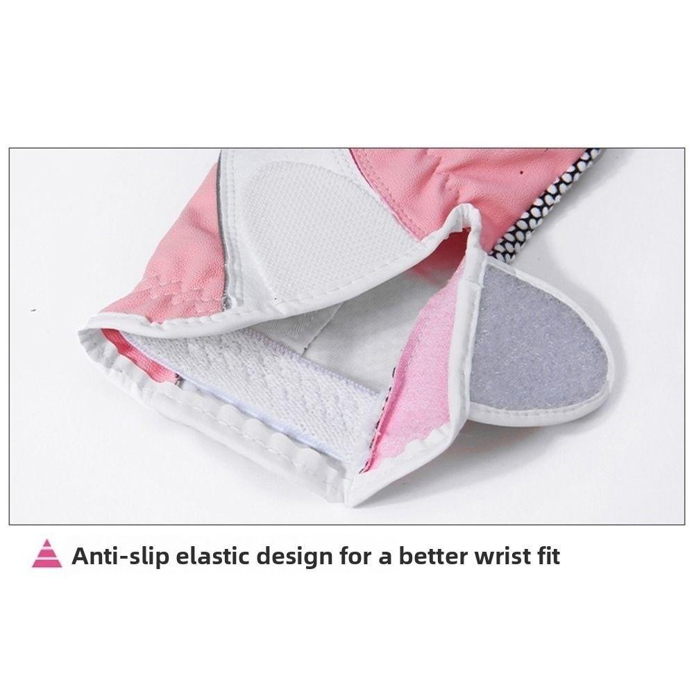 Breathable PU Leather Golf Mittens Comfortable Full Finger Golf Gloves  Palm Protection