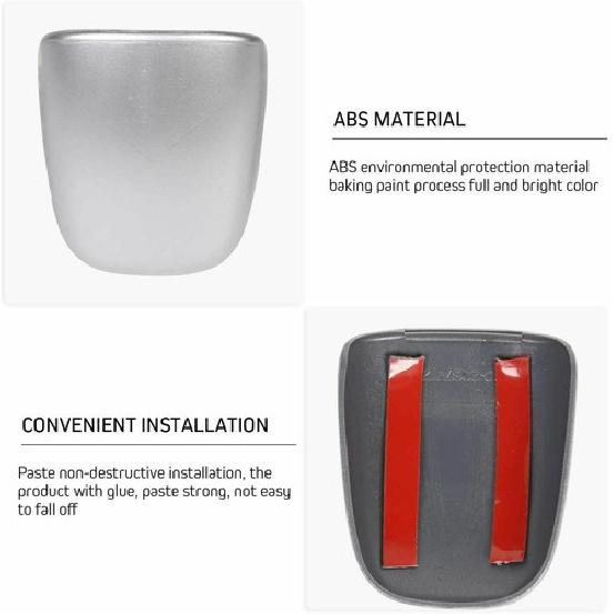 Gear Shift Knob Cover Trim ABS Interior Trim Cover for Dodge Charger Challenger