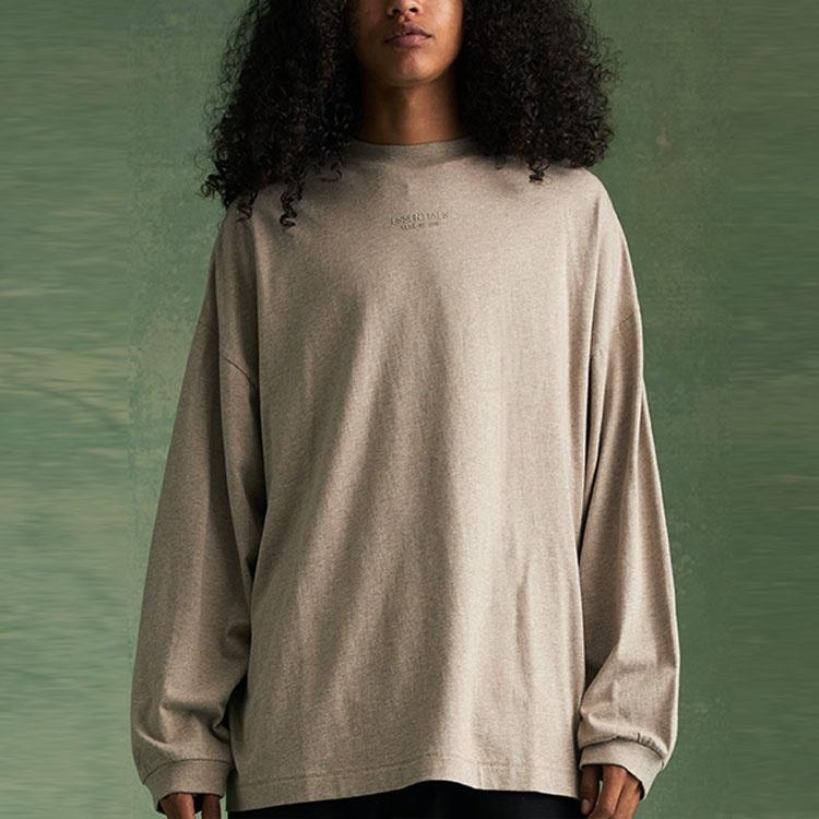 Fear of God Essentials FW23 Long Sleeve Tee 'Core Heather' Men's 125BT232014F