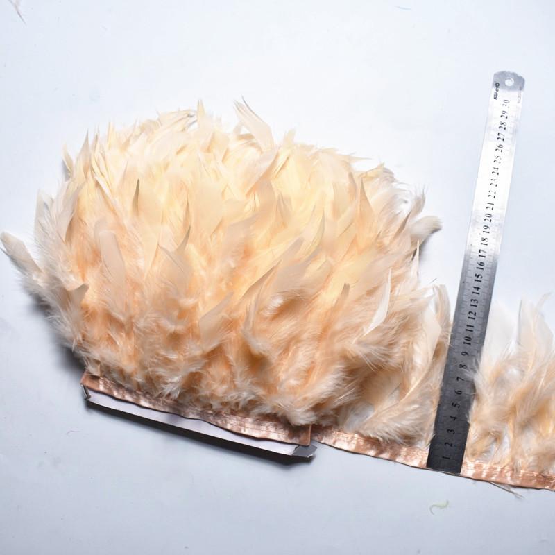 10Meters/Lot Turkey Feather Fringe Trim 4-6Inch Marabou Feathers Trimming Skirt Dress Trims Ribbon Feathers For Crafts