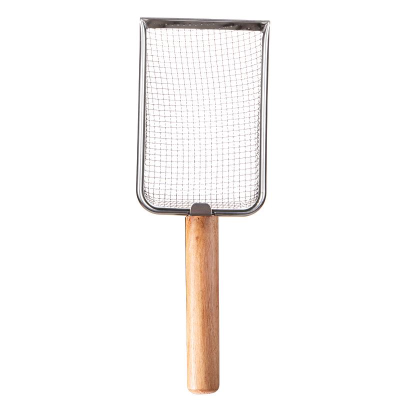 Stainless Steel Fine Hole Cat Litter Scoop with Hook