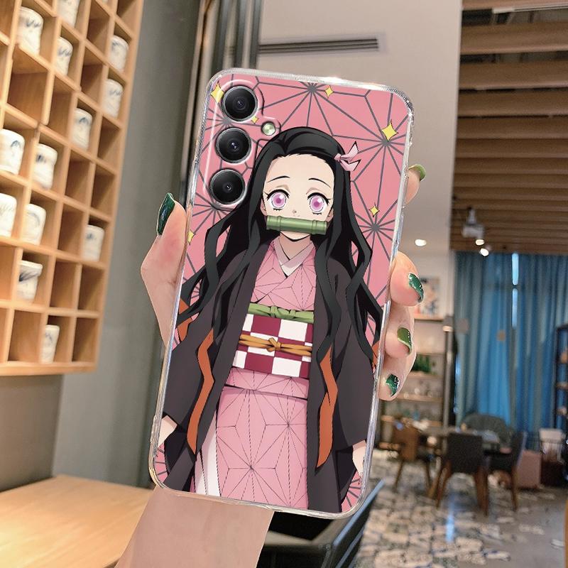 Anime Cartoon Wzór Miękki Przezroczysty Silikonowy Etui Do Samsung A55 M35 S24 Xiaomi Redmi Note 13 Poco C65 iPhone Aparat Wstrząsoodporny Ochronny Pokrowiec