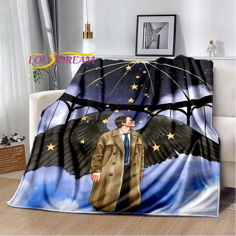 

Drama Supernatural Characters Blanket Couch Quilt Cover Travel super natural Throw Blanket Flannel Blanket Bedspread 130x150cm