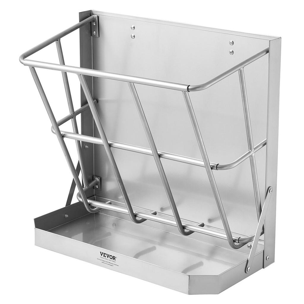 Wandmontierter Ziegen-Heufutterautomat 2 in 1 Heu- und Futterautomat 21 Gallonen