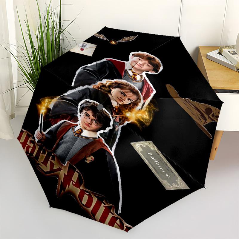

1pc Harry Potter Platform Ticket Umbrella with Plastic Handle,Suitable for All Seasons Travel Outdoor Multi-functional UmbrellaDCS004