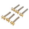 6Pcs Brass Saddles Set for TL Tailpiece Telecaster Electric Guitar Replacement Parts