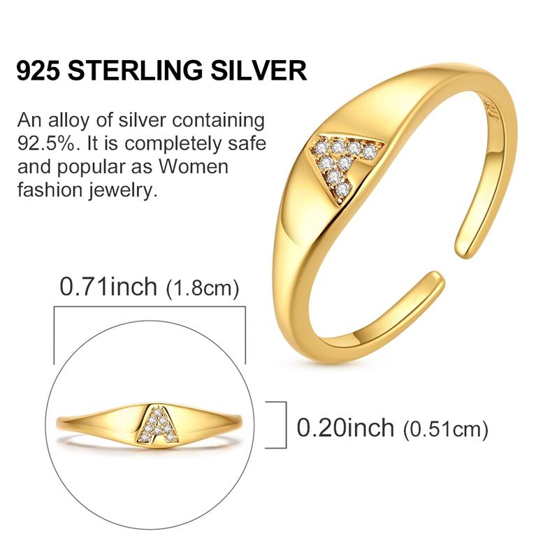 Original 925 Silver Ring Sparking Bee Eye Sun Moon Star Open Rings for Women Girls Jewelry Birthday Anniversary Engagement Gifts