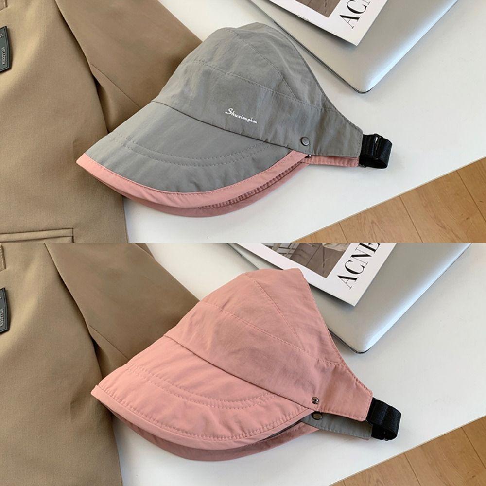 

Солнцезащитная шляпа-ведро с открытым верхом, защита от УФ-лучей, уличная пляжная кепка, модная складная шляпа рыбака серый