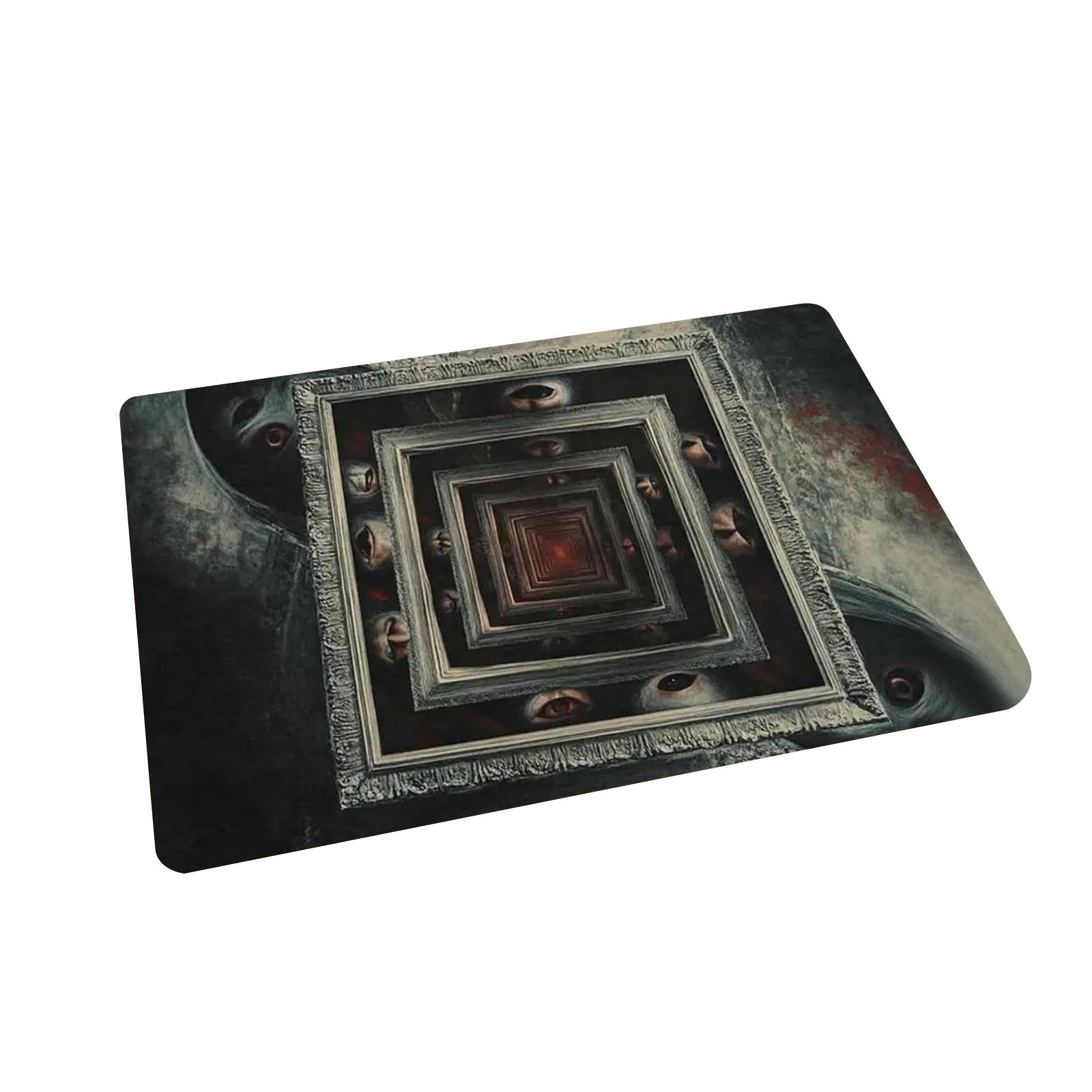 

Front Door Mat Indoor Outdoor Entrance, 3D Optical All-Weather Doormat, Optical Rug Ground Crack Rug 3D Rugs, Easy Clean Patio Porch One Size